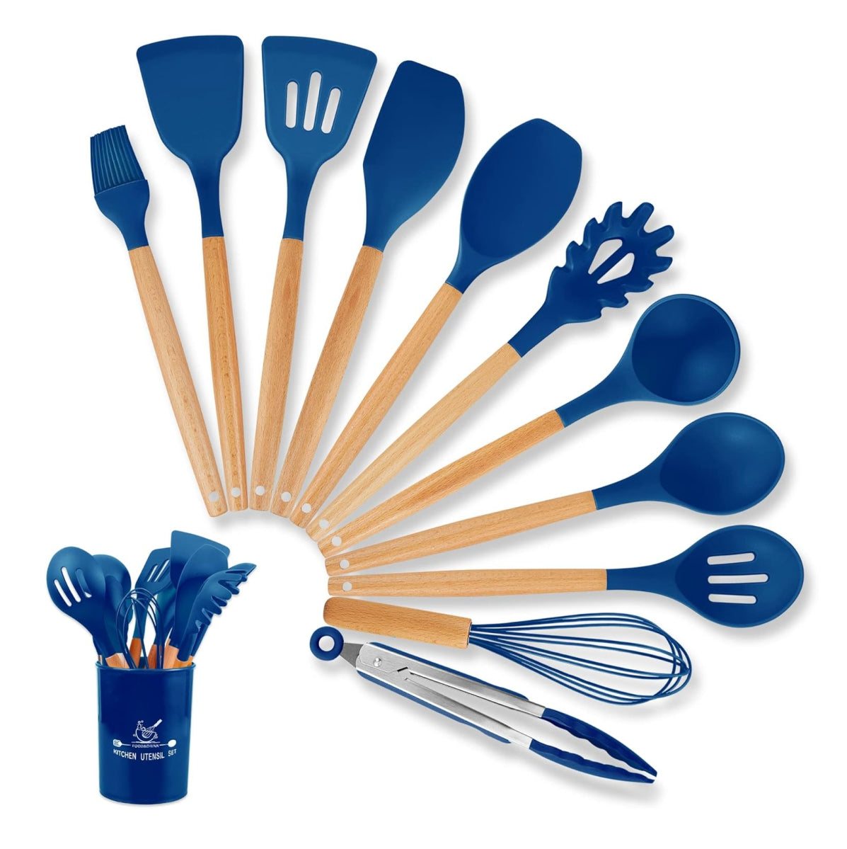 "Kit Completo de 12 Utensilios de Silicona - ¡Cocina como un Chef Profesional!"